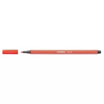 Filctoll, 1 mm, STABILO "Pen 68", világos piros