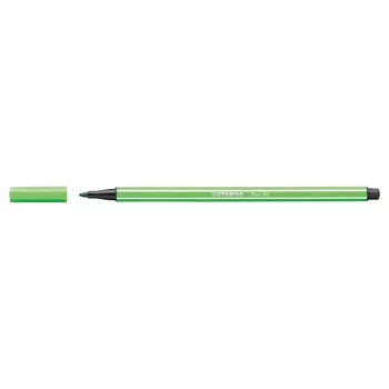 Filctoll, 1 mm, STABILO "Pen 68", levél zöld