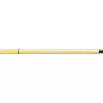 Filctoll, 1 mm, STABILO "Pen 68", sárga
