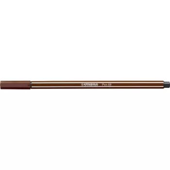 Filctoll, 1 mm, STABILO "Pen 68", barna