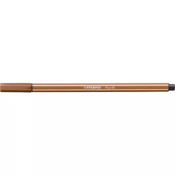 Filctoll, 1 mm, STABILO "Pen 68", vörösbarna