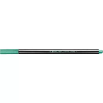  Filctoll, 1,4 mm, STABILO "Pen 68 metallic", metálzöld