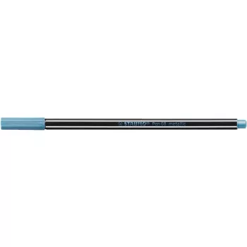   Filctoll, 1,4 mm, STABILO "Pen 68 metallic", metálkék