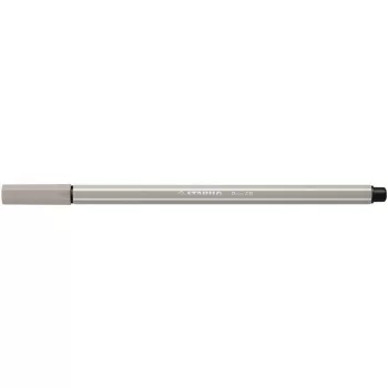 Filctoll, 1 mm, STABILO "Pen 68", melegszürke