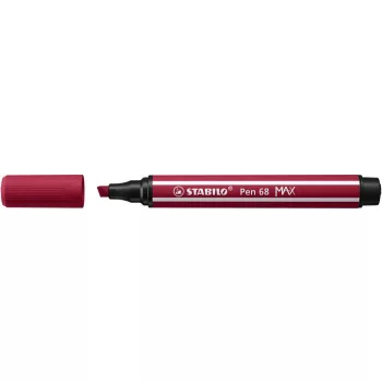   Filctoll, 1-5 mm, vágott hegy, STABILO "Pen 68 MAX", bordó