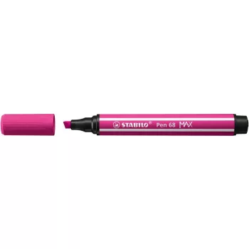   Filctoll, 1-5 mm, vágott hegy, STABILO "Pen 68 MAX", pink