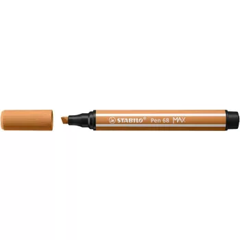   Filctoll, 1-5 mm, vágott hegy, STABILO "Pen 68 MAX", sötét okker