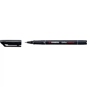   Alkoholos marker, 0,4 mm, STABILO "OHPen S", fekete