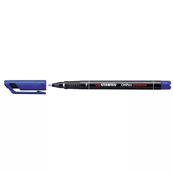 Alkoholos marker, 0,7 mm, STABILO "OHPen F", kék