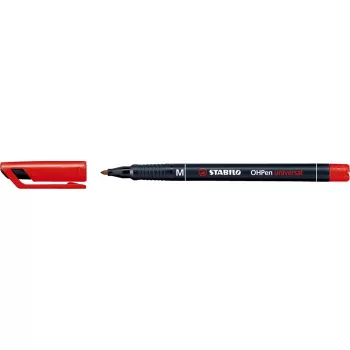 Alkoholos marker, 1 mm, STABILO "OHPen M", piros