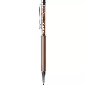   Golyóstoll, rózsa-arany, felül topáz SWAROVSKI® kristállyal töltve, 14 cm, ART CRYSTELLA®