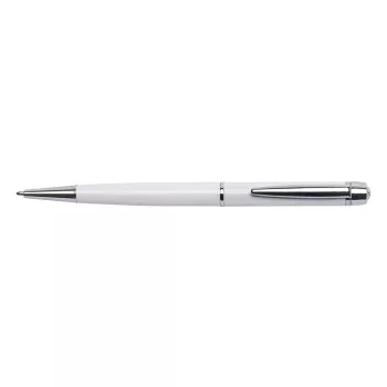  Golyóstoll, fehér "Lille Pen", fehér SWAROVSKI® kristállyal, 14cm, ART CRYSTELLA®