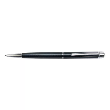   Golyóstoll, fekete "Lille Pen", fehér SWAROVSKI® kristállyal, 14cm, ART CRYSTELLA®