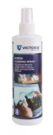 Tisztítófolyadék, képernyőhöz, antisztatikus, pumpás, 250 ml, VICTORIA TECHNOLOGY