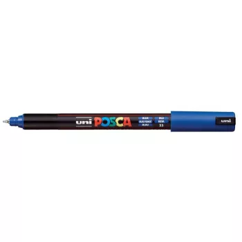 Dekormarker, 0,7 mm, UNI "Posca PC-1MR", kék