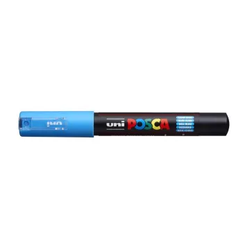   Dekormarker, 0,7-1,0 mm, UNI "Posca PC-1M", világoskék