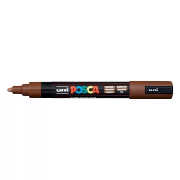 Dekormarker, 0,9-1,3 mm, UNI "Posca PC-3M", barna