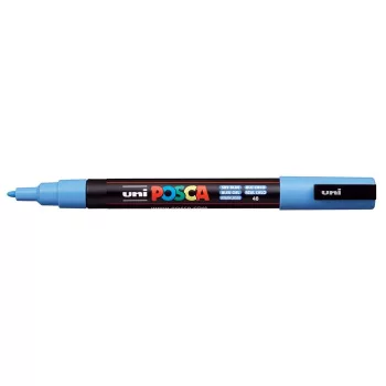   Dekormarker, 0,9-1,3 mm, UNI "Posca PC-3M", égszínkék