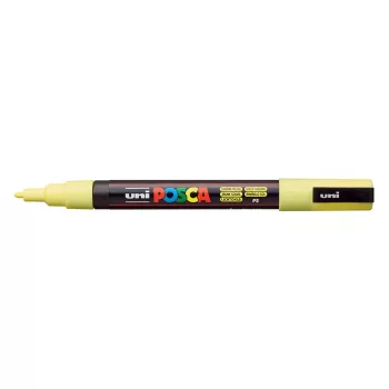  Dekormarker, 0,9-1,3 mm, UNI "Posca PC-3M", napsárga