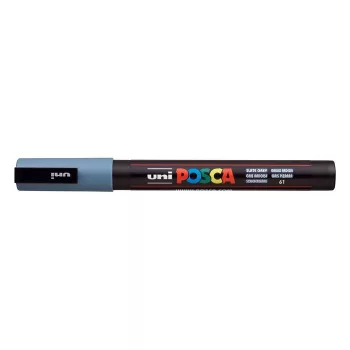   Dekormarker, 0,9-1,3 mm, UNI "Posca PC-3M", palaszürke