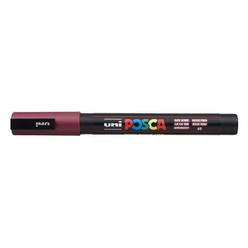   Dekormarker, 0,9-1,3 mm, UNI "Posca PC-3M", vörösbor