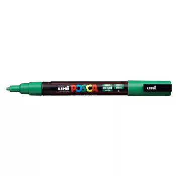 Dekormarker, 0,9-1,3 mm, UNI "Posca PC-3M", zöld