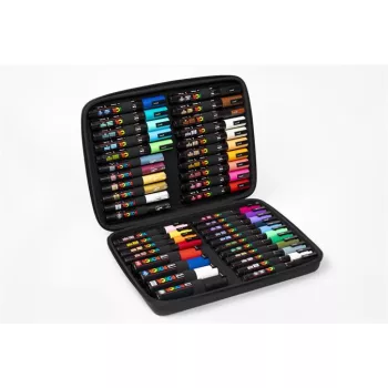   Dekormarker készlet, táskában, UNI "Posca", 40 darabos