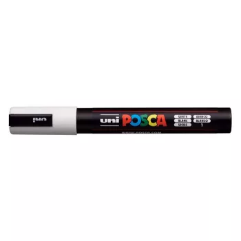 Dekormarker, 1,8-2,5 mm, UNI "Posca PC-5M", fehér