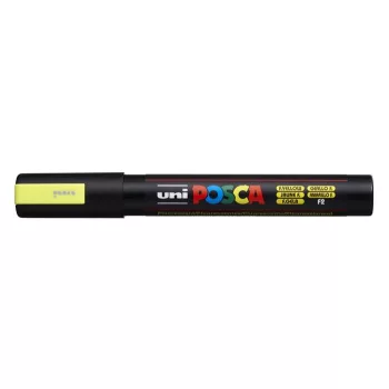   Dekormarker, 1,8-2,5 mm, UNI "Posca PC-5M", fluor sárga