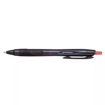   Golyóstoll, 0,35 mm, nyomógombos, fekete tolltest, UNI "SXN-157S Jetstream Sport Eco", piros