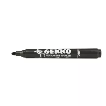   Alkoholos marker, 1-3 mm, kúpos, VICTORIA OFFICE, "Gekko", fekete