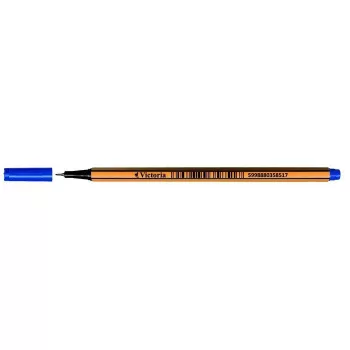 Tűfilc, 0,4 mm, VICTORIA OFFICE,"Slim", kék