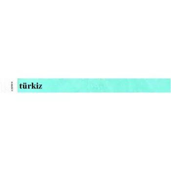 Karszalag, 3/4", tyvek, türkiz