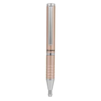   Golyóstoll, 0,24 mm, teleszkópos, rose gold színű tolltest, ZEBRA "SL-F1", kék