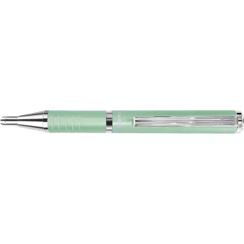   Golyóstoll, 0,24 mm, teleszkópos, pisztáciazöld tolltest, ZEBRA "SL-F1", kék