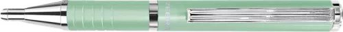 Golyóstoll, 0,24 mm, teleszkópos, pisztáciazöld tolltest, ZEBRA "SL-F1", kék