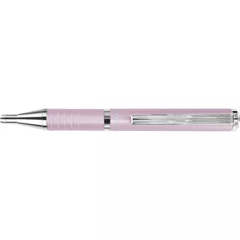   Golyóstoll, 0,24 mm, teleszkópos, babarózsaszín tolltest, ZEBRA "SL-F1", kék