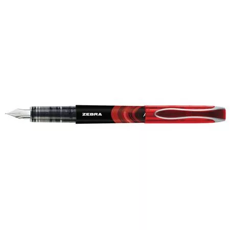 Töltőtoll, 0,6 mm, ZEBRA "Fountain pen", piros