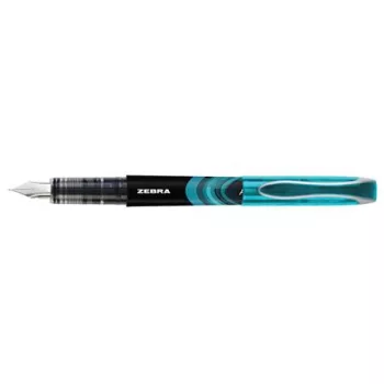   Töltőtoll, 0,6 mm, ZEBRA "Fountain pen", világoskék