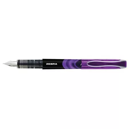 Töltőtoll, 0,6 mm, ZEBRA "Fountain pen", lila