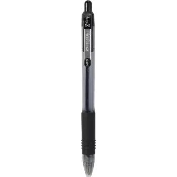   Golyóstoll, 0,27 mm, nyomógombos, ZEBRA "Z-Grip", fekete