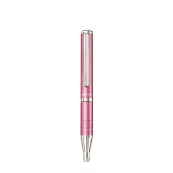   Golyóstoll, 0,24 mm, teleszkópos, metálpink tolltest, ZEBRA "SL-F1", kék