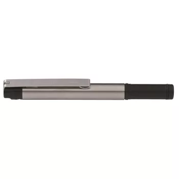   Golyóstoll, 0,24 mm, kupakos, rozsdamentes acél-fekete tolltest, ZEBRA "F-301 Compact", kék