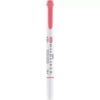   Szövegkiemelő, 1,0/3,5 mm, kétvégű ZEBRA "Mildliner Cool & Refined" piros