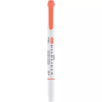   Szövegkiemelő, 1,0/3,5 mm, kétvégű, ZEBRA "Mildliner Warm", cinóber