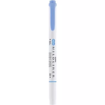   Szövegkiemelő, 1,0/3,5 mm, kétvégű ZEBRA "Mildliner Cool & Refined" kék