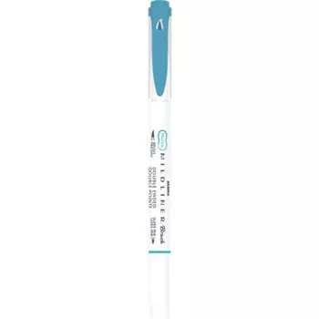   Ecsetirón, kétvégű ZEBRA "Mildliner Warm", füstkék