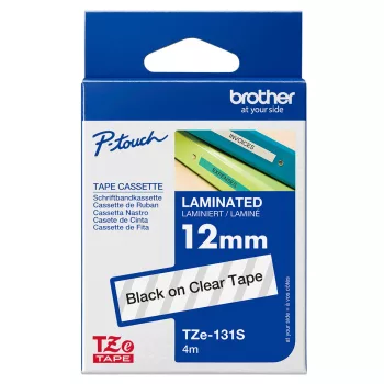 Brother TZe-131S 12 mm széles 4 m hosszú szalagkazetta