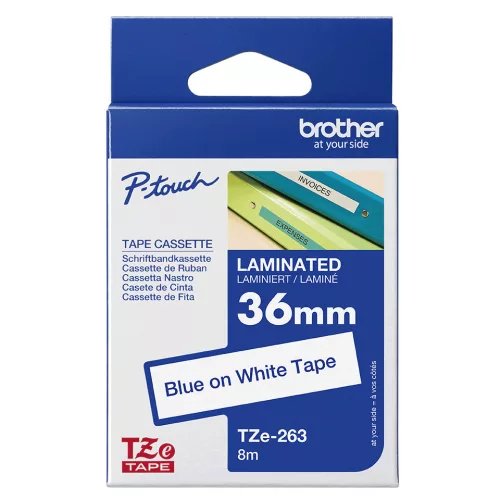 Brother TZe-263 36 mm széles 8 m hosszú szalagkazetta