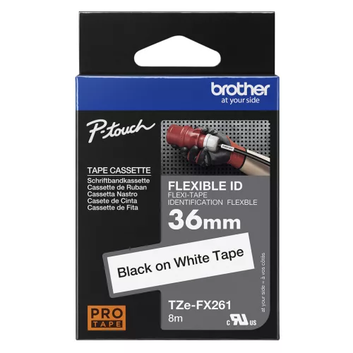 Brother TZe-FX261 36 mm széles 8m hosszú szalagkazetta